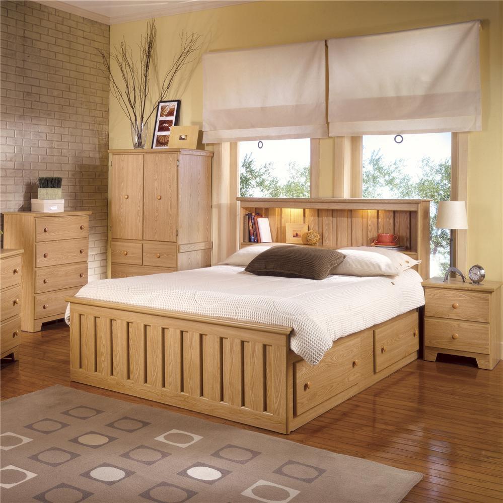 Lang Shaker Full Bookcase Headboard with Lights Find Your Furniture Headboards